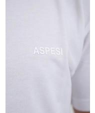 ASPESI BASIC Tricou polo stretch cu maneca scurta alb - maiou Polo - 3
