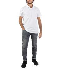 ASPESI BASIC Tricou polo stretch cu maneca scurta alb - maiou Polo - 5