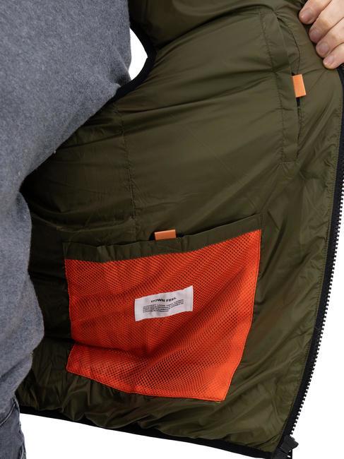 PORPOISE NY Vestă căptușită măsline închise - Jachete fără mâneci pentru bărbați