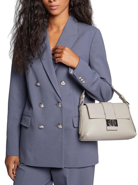 CHARLOTTE Geanta de mana, cu bareta de umar perla - Genți femei