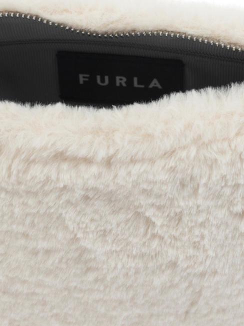 MOON Geanta de umar cu bareta de umar bumbac alb - Genți femei