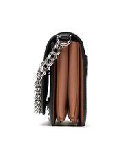 FURLA SPLENDIDA Mini geanta din piele cu bareta de umar negru + coniac h - Genți femei - 4