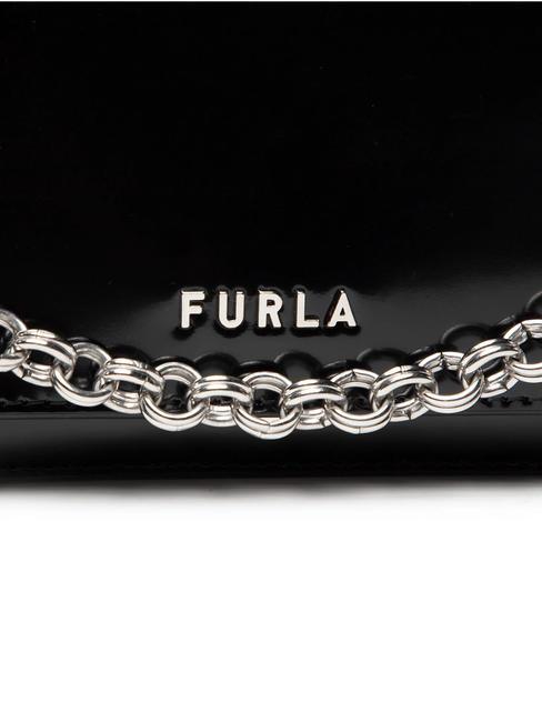 SPLENDIDA Mini geanta din piele cu bareta de umar negru + coniac h - Genți femei