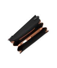 FURLA SPLENDIDA Mini geanta din piele cu bareta de umar negru + coniac h - Genți femei - 6