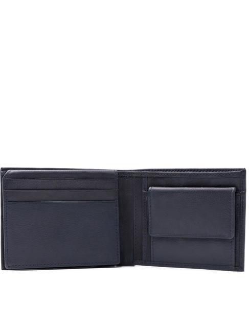 GIFT BOX Curea + portofel din piele negru - Portofele bărbați