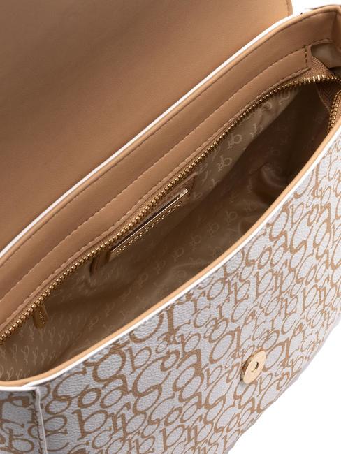 GIADA geanta de umar alb/piele de vaca - Genți femei