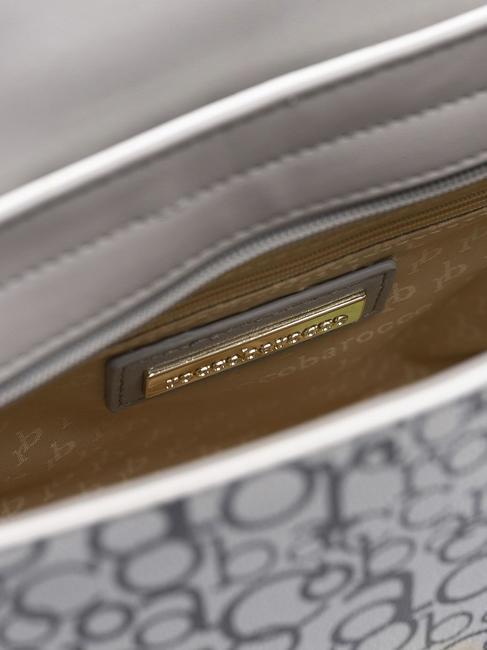 GIADA geanta de umar gri/alb - Genți femei