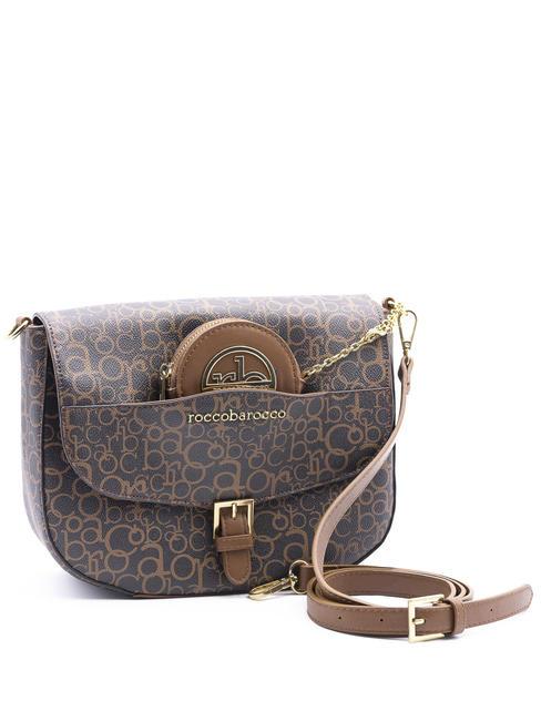 GIADA geanta de umar maro/negru - Genți femei