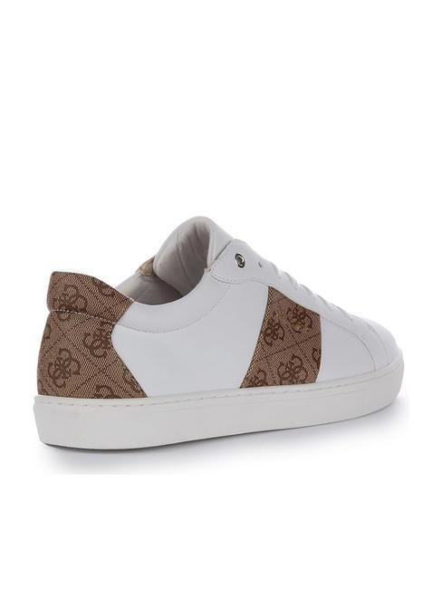 TODA Adidași joasă Alb / maro - Pantofi femei