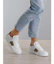 GUESS TODA Adidași joasă Alb / maro - Pantofi femei - 5