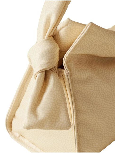 LOVER NYLON Geantă hobo mică cu curea de umăr musetel/piele - Genți femei