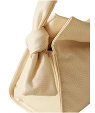 BORBONESE LOVER NYLON Geantă hobo mică cu curea de umăr musetel/piele - Genți femei - 3