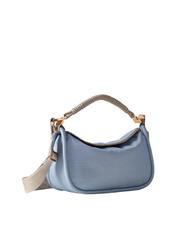 BORBONESE HORSEBACK NYLON Geantă de m&acirc;nă cu curea de umăr topaz/gri deschis - Genți femei - 2