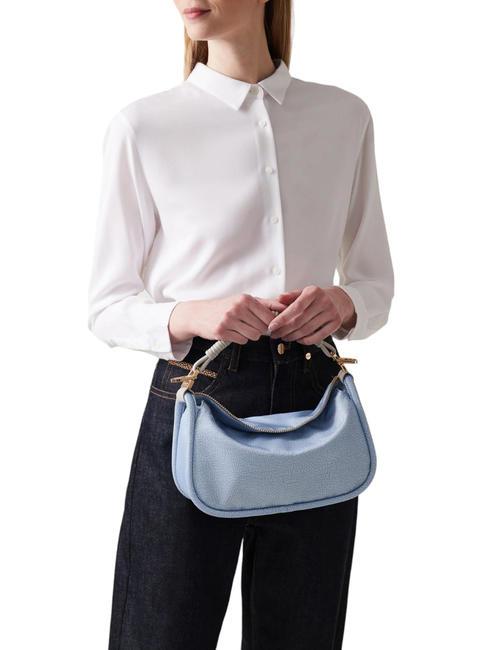 HORSEBACK NYLON Geantă de m&acirc;nă cu curea de umăr topaz/gri deschis - Genți femei