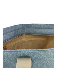 BORBONESE SHOPPER MEDIUM ECO LINE Punga de cumparaturi topaz/gri deschis - Genți femei - 4