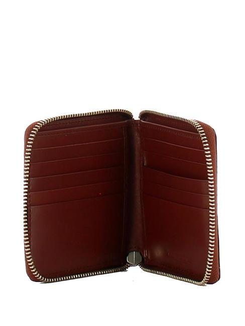 PITIGLIANO Portofel de piele Maro / Paladiu - Portofele bărbați