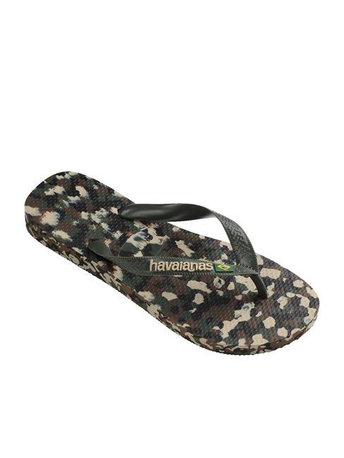 BRASIL TECH II Papuci flip-flop olivegreen - Pantofi bărbați