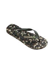 HAVAIANAS BRASIL TECH II Papuci flip-flop olivegreen - Pantofi bărbați - 4