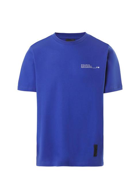 MASERATI Tricou din bumbac cu imprimeu albastru electric - tricou