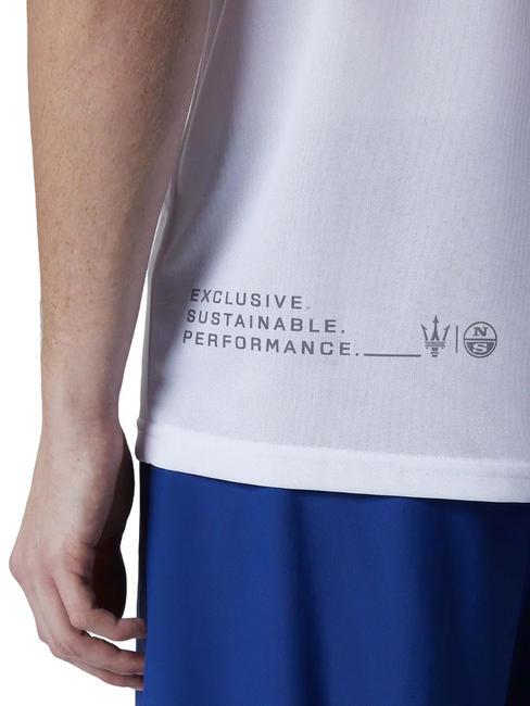 MASERATI Tricou cu imprimeu grafic alb - tricou