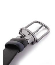 PIQUADRO BLACK SQUARE Cureaua din piele reversibila negru-albastru - Curele - 3