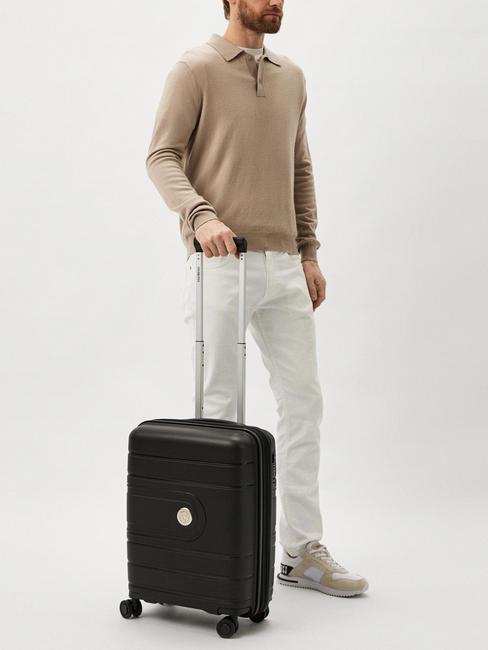 ADAM Cărucior pentru bagaje de mână extensibil negru - Bagaje de mână