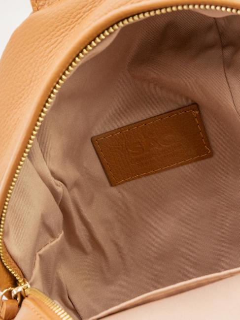 VANESSA Rucsac Dollar din piele piele închisă la culoare - Genți femei