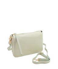 LESAC SIMONA Geantă de umăr din piele Tris dollar teal artic - Genți femei - 2