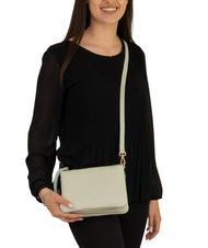 LESAC SIMONA Geantă de umăr din piele Tris dollar teal artic - Genți femei - 4