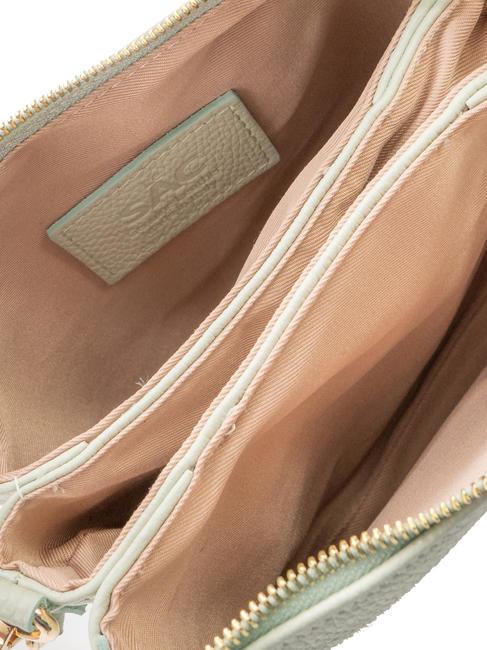 SIMONA Geantă de umăr din piele Tris dollar teal artic - Genți femei