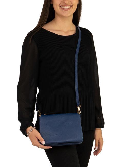 SIMONA Geantă de umăr din piele Tris dollar blugi - Genți femei