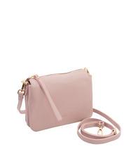 LESAC SIMONA Geantă de umăr din piele Tris dollar - Genți femei