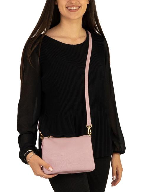 SIMONA Geantă de umăr din piele Tris dollar roz milenar - Genți femei