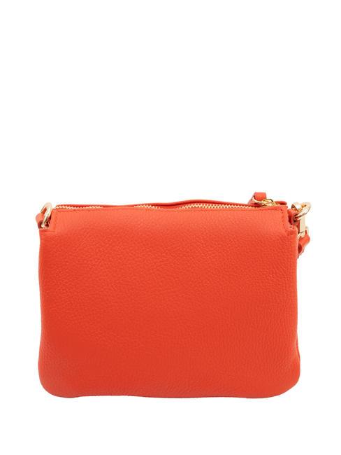 SIMONA Geantă de umăr din piele Tris dollar coral - Genți femei
