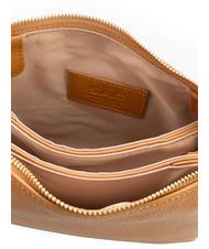 LESAC SIMONA Geantă de umăr din piele Tris dollar piele închisă la culoare - Genți femei - 5