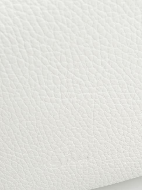 SIMONA Geantă de umăr din piele Tris dollar alb optic - Genți femei