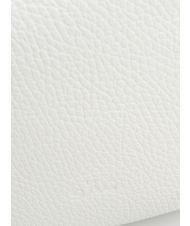 LESAC SIMONA Geantă de umăr din piele Tris dollar alb optic - Genți femei - 6