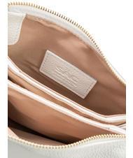 LESAC SIMONA Geantă de umăr din piele Tris dollar alb optic - Genți femei - 5