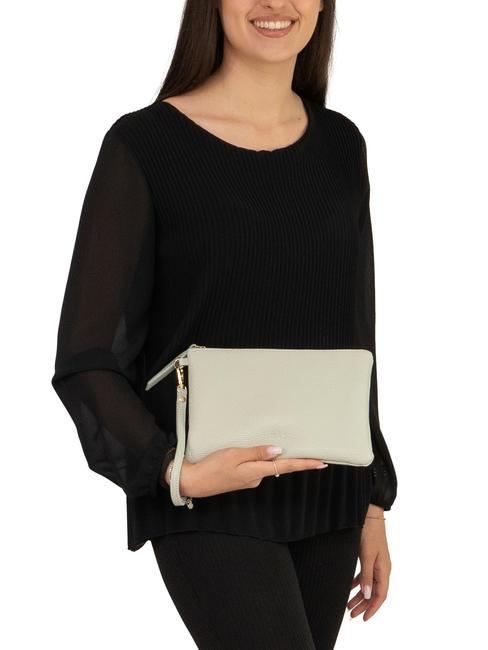 ROBERTA Pochetă Dollar din piele teal artic - Genți femei