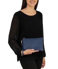 LESAC ROBERTA Pochetă Dollar din piele blugi - Genți femei - 4