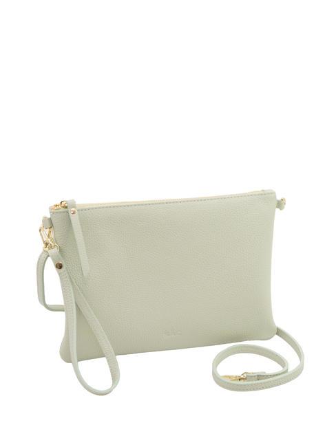 CLAUDIA Pochetă Dollar din piele cu curea de umăr teal artic - Genți femei