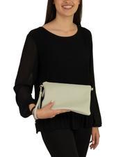 LESAC CLAUDIA Pochetă Dollar din piele cu curea de umăr teal artic - Genți femei - 5