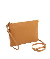LESAC CLAUDIA Pochetă Dollar din piele cu curea de umăr piele închisă la culoare - Genți femei - 2