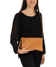 LESAC CLAUDIA Pochetă Dollar din piele cu curea de umăr piele închisă la culoare - Genți femei - 5