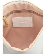 LESAC CLAUDIA Pochetă Dollar din piele cu curea de umăr alb optic - Genți femei - 7