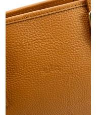 LESAC CHIARA Geantă shopper din piele Dollar piele închisă la culoare - Genți femei - 6