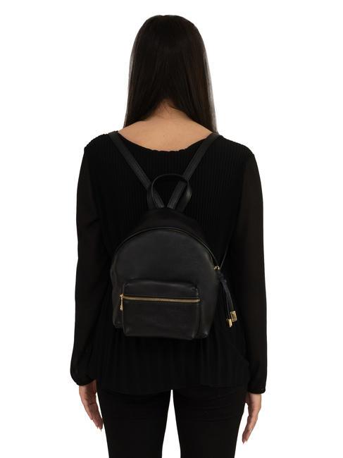 VANESSA Rucsac Dollar din piele negru - Genți femei