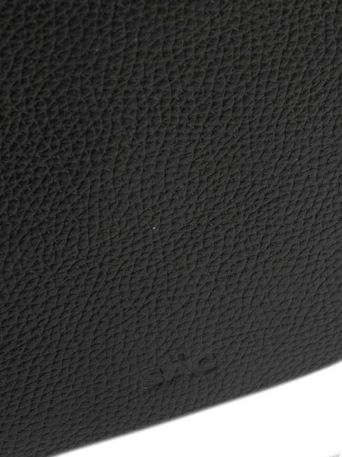 CLAUDIA Pochetă Dollar din piele cu curea de umăr negru - Genți femei