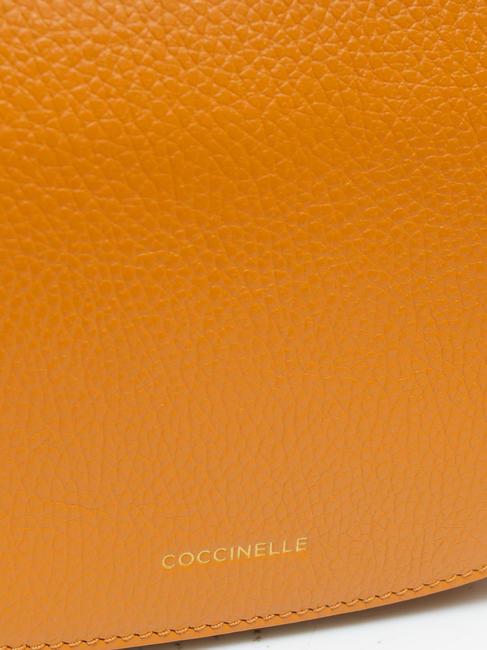 ANNE Geanta mini de umar din piele ciocanita paprika - Genți femei