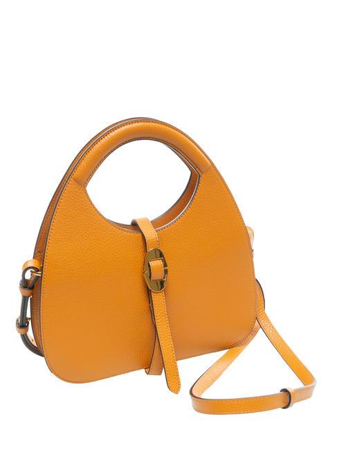 COSIMA Geanta de mana din piele ciocanita paprika - Genți femei